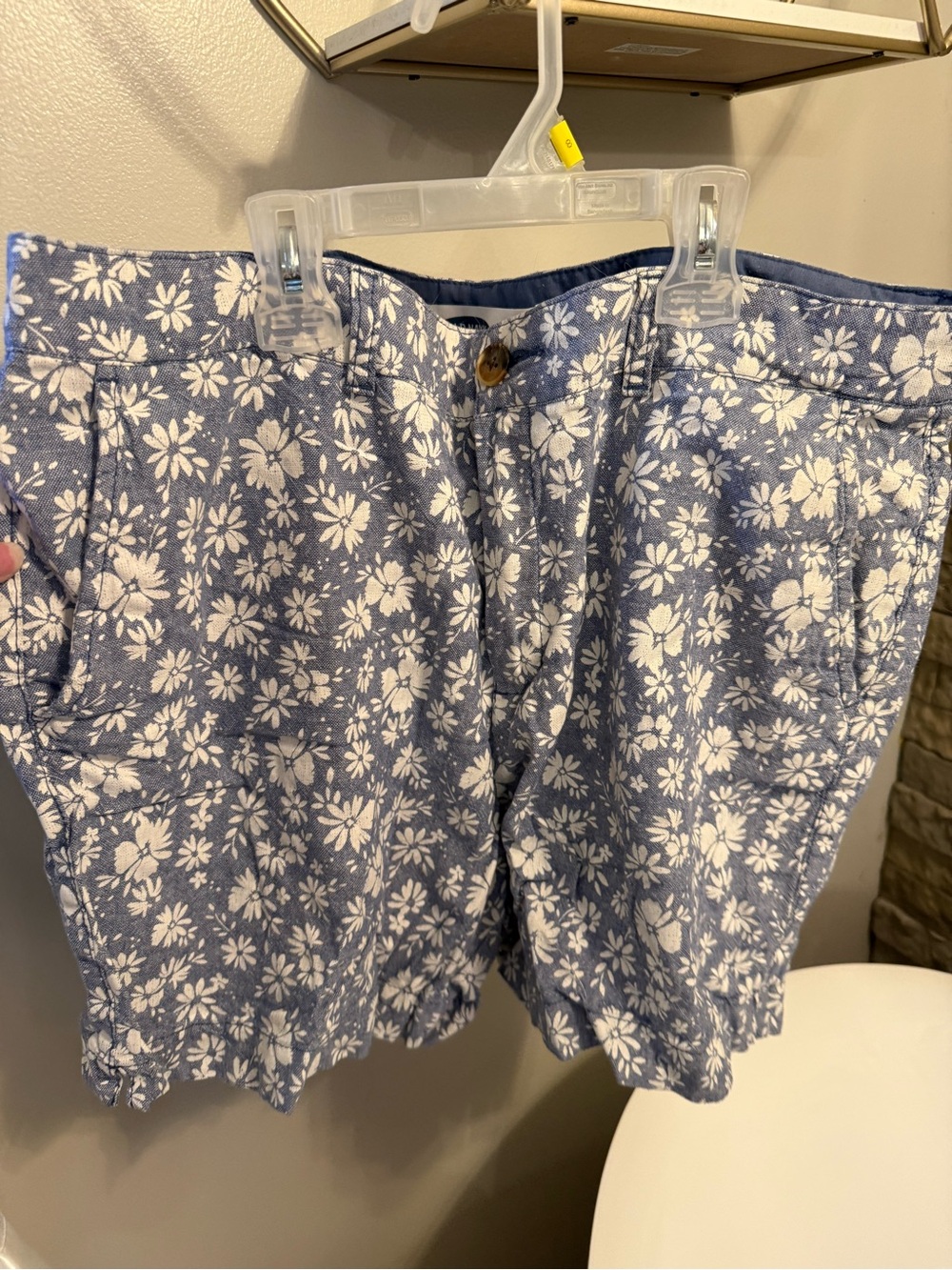 Old Navy Blue Floral Bermuda Shorts